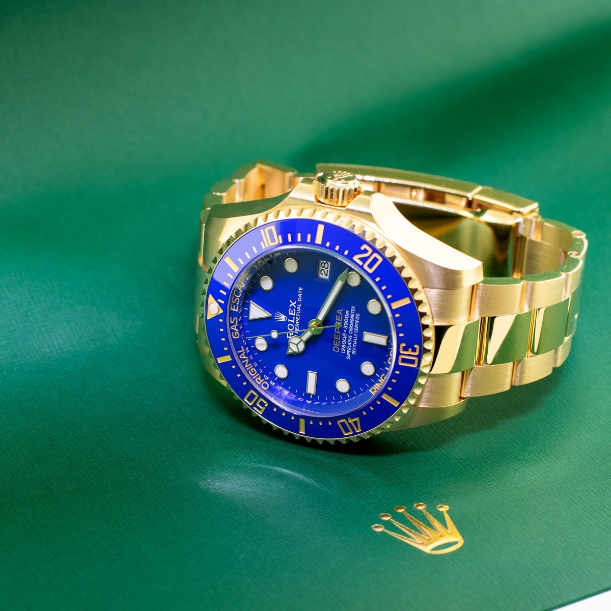 Rolex Deepsea 44mm Yellow Gold Blue Dial & Blue Bezel