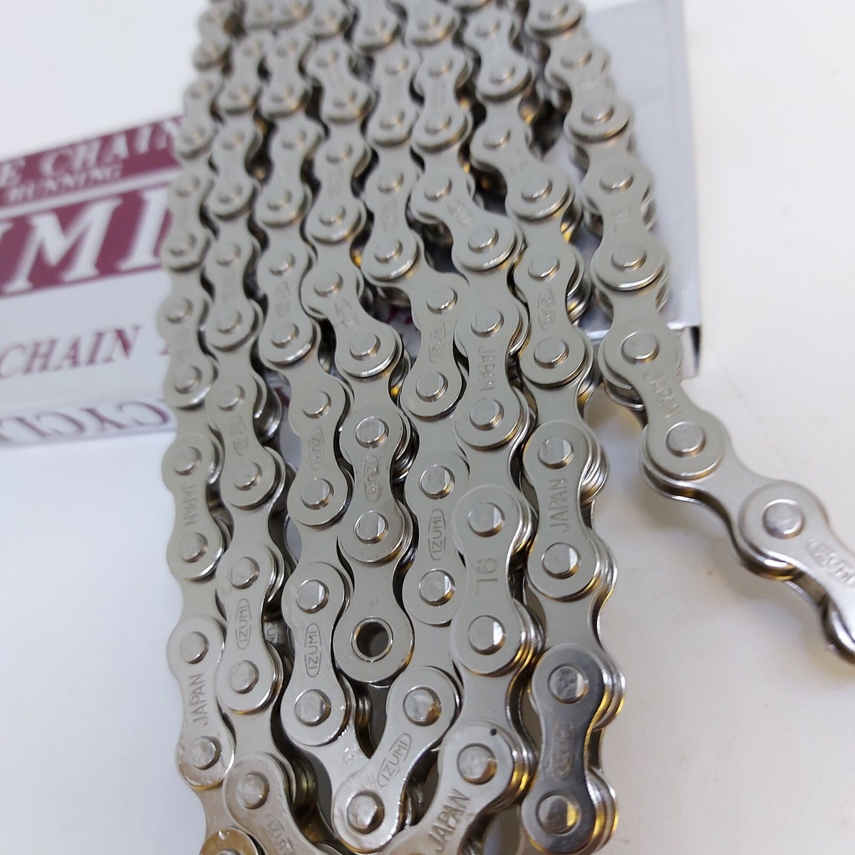 Jual Izumi Chain Jet Black 1/2*1/8 Track Fixedgear Bmx Made In Japan | Indonesia - Foto 5