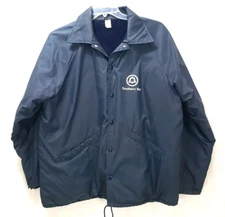 Vintage Southern Bell Telephone Satin Work Jacket - Large - 1980s 1990s Employee