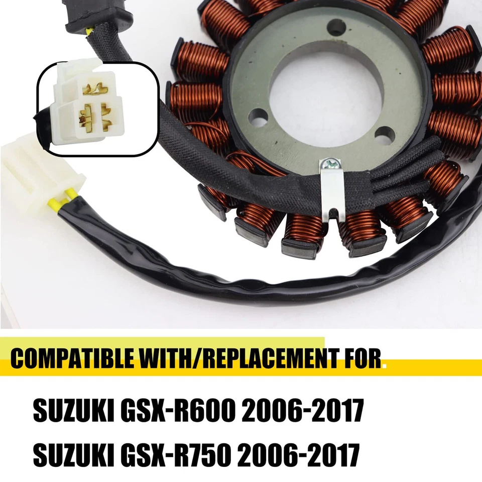 Estator y regulador para Suzuki GSX-R750 2006-2017 con junta Foto 4 de 4