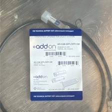 AddOn 10GBASE-CU SFP to SFP 1m Passive Twinax DAC Cable Black