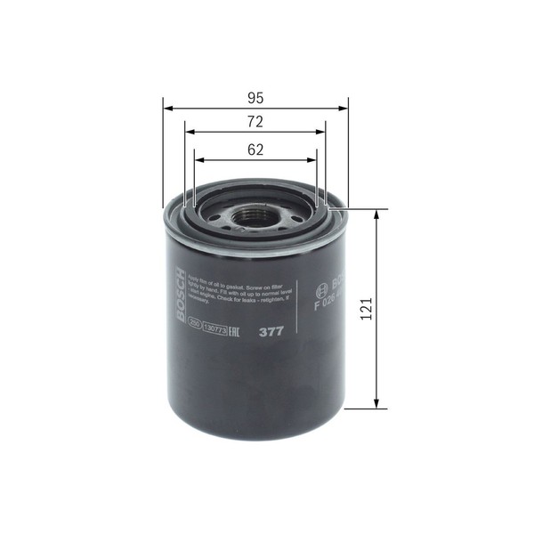 Bosch F 026 407 198 ÖLfilter-image