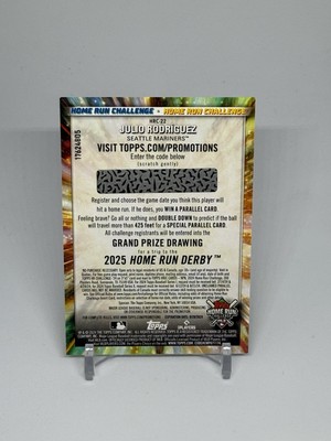 2024 TOPPS 2025 HOME RUN CHALLENGE UNREDEEMED JULIO RODRIGUEZ