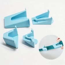 YICBOR 4PCS/Set Jelly Roll Fabric Tube Maker for Rugs, Bias blue