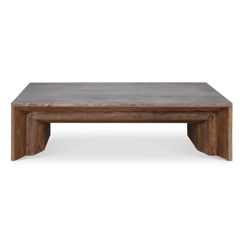 Uttermost 50158 Vail 60"W Wood Top Plywood and Wood Table - Gray / Elm - Picture 1 of 6