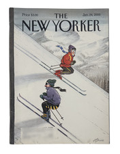 The New Yorker Magazine January 24, 2000 Up the Down Slope Harry Bliss Cover