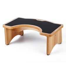 Enhanced Squatting Toilet Stool, Wooden Potty Stool for Bathroom, Extra-Thick...