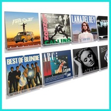 8 Pack Vinyl Record Wall Mount Shelves, 12" Vinyl Holder for Album Record Sto...