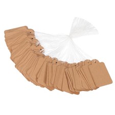 Price Tags with String Attached, 500Pcs Kraft Gift Jewelry Tag, 1.89 x 1.18 Inch