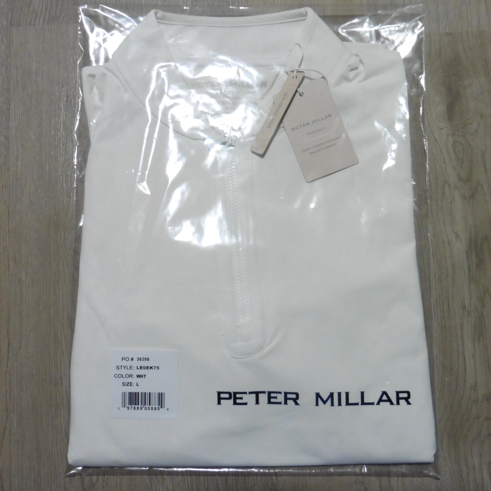 PETER MILLAR Womens L LARGE PULLOVER LIGHTWEIGHT SUN SHIRT WHITE 1/4 ZIP POLO
Opens in a new window