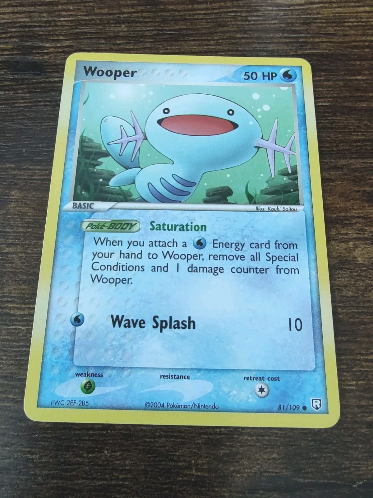 Pokemon Wooper 81/109 EX Team Rocket Returns 