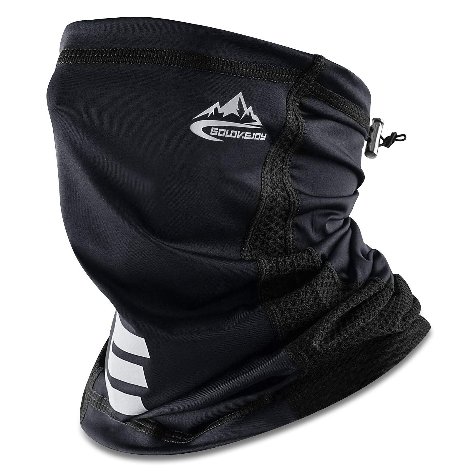 Winter Neck Warmer Gaiter Ski Snood for Men 28.7 x 19.7 x 2.4 cm, Black