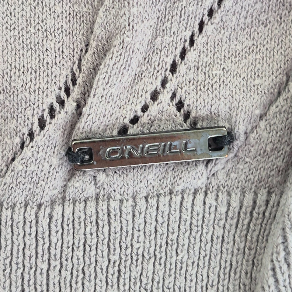 O'NEILL Jumper Pequeño Gris Mujer Casual Tejido Pullover Suéter 100% Algodón - Imagen 4 de 4