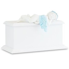 Small/Keepsake 80 Cubic Inches Blue Resting Angel Infant Funeral Cremation Urn