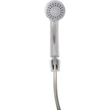 Image of Croydex Amalfi Shower Head Set 3 Function Handset 1.5m Hose Bracket Chrome Bath