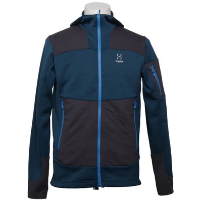 Haglöfs, Kapuzenpullover, Größe: M, Blau/Grau #vWU