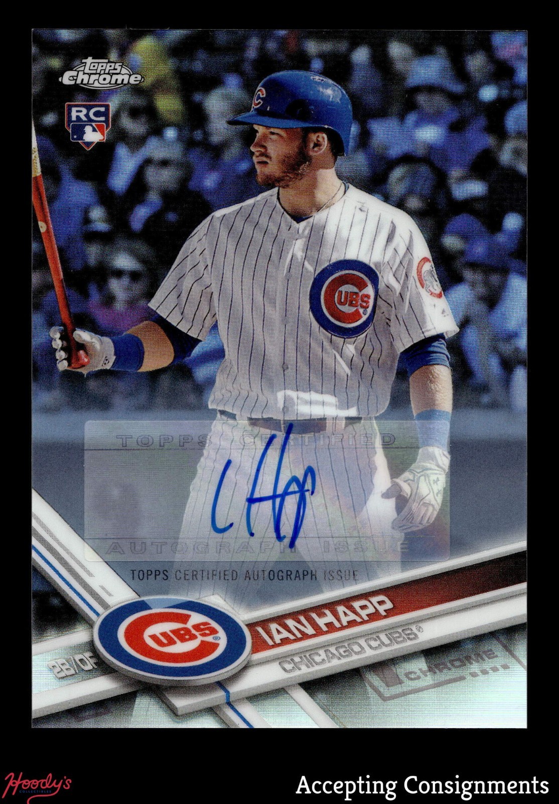 2017 Topps Chrome Update Autograph #HMT66 Ian Happ ROOKIE AUTO RC CUBS