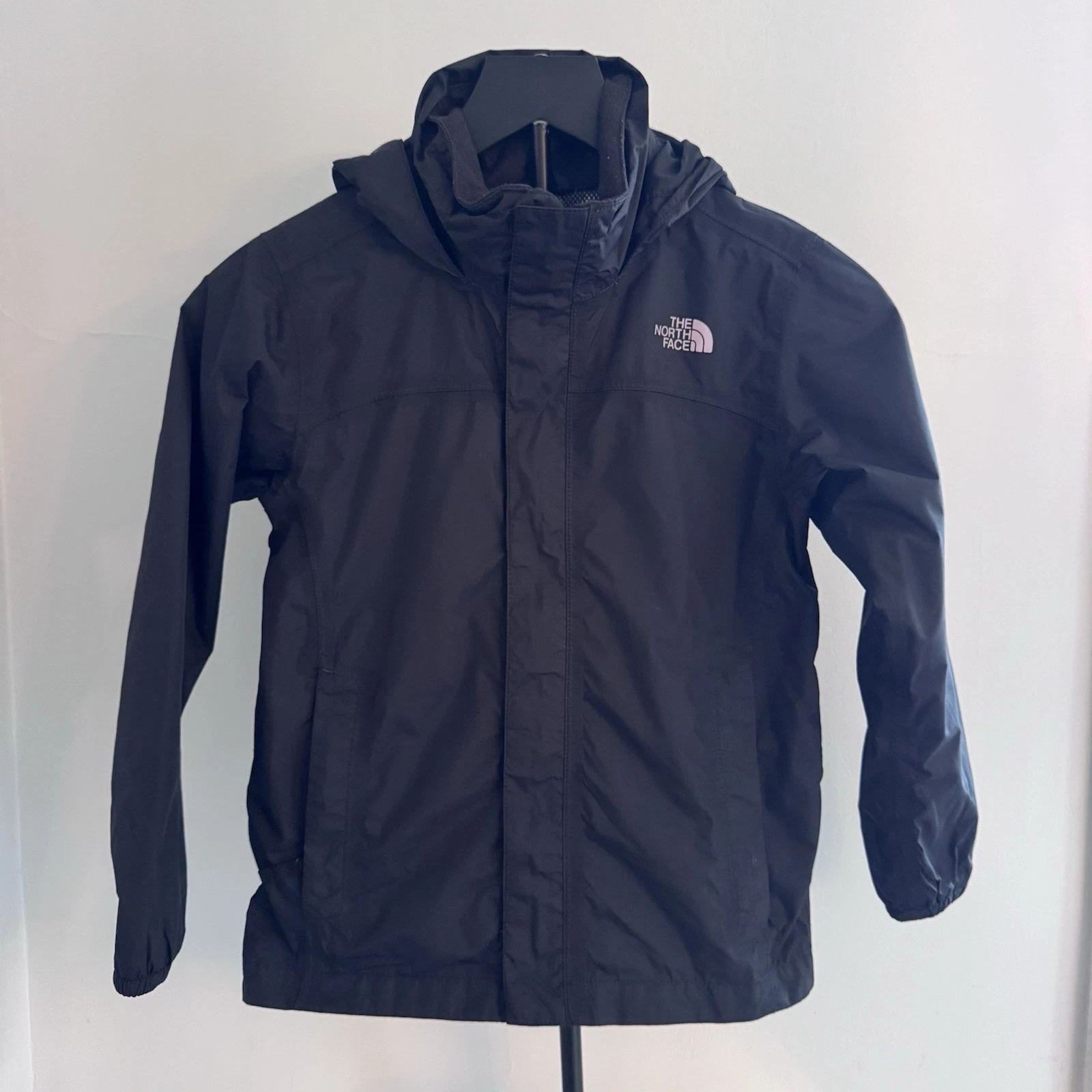 The North Face Kids Rain Jacket Black Hooded Waterproof Coat Youth 7/8
Opens in a new window or tab
