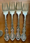 Set of 4 GORHAM STRASBOURG Sterling Silver 6.5" Salad Forks