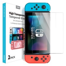 Nintendo Switch Tempered Glass Screen Protector, 2 Pieces