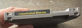 Championship Bowling NES With Manual and Sleeve