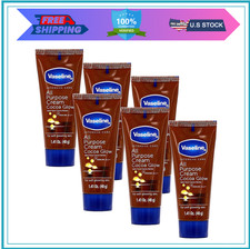 Vaseline All Purpose Cream Cocoa Glow, with Pure Cocoa Butter, 6-Pack, 1.41 FL