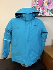 REI Co-op Kids Ski Winter Jacket Timber Mountain Teal Blue Insulated Size Large