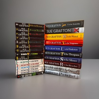 Complete Set of Sue Grafton s Kinsey Millhone Series/A Y | Lot of 25 | PB+HB Mix