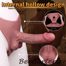 Wearable Hollow Penis Sleeve Extender for Men Delay Ejaculation Silicone Pants