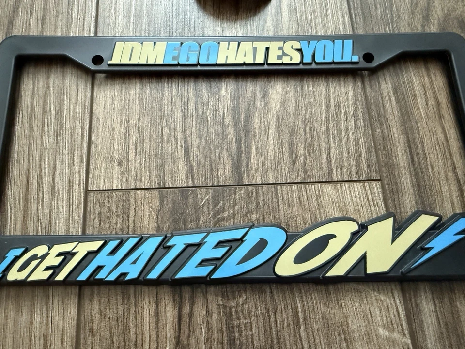 JDM Ego License Plate Holder Rare Original Plate Frame Japanese Performance Cars - Image 3 of 3