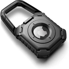 Dexnor for Apple AirTag Holder Air Tag Case with Carabiner & Locking Design