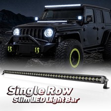 Slim 6 8 12 18 20 30 40 Led Light Bar Spot Work Driving Fog Off Road Atv