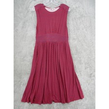 Boden Dress Womens 10 Petite Thea Midi Jersey Knit Pockets Stretch Retro Office