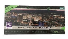 Las Vegas Nevada Glow In Dark Panoramic Jigsaw Puzzle Made In USA Buffalo Games