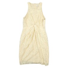 Zimmermann Dress Womens 2 Beige Lace Knot Front Sheath Sleeveless Size 2
