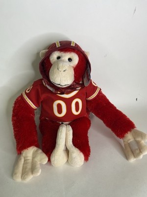 Animaland Nanco Red Monkey Plush Stuffed Animal Toy with Football Outfit NEW