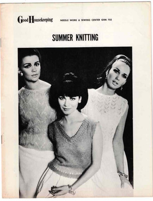 Knitting Pattern Leaflet Summer Fashions 5 Sweater Patterns 1966 Vintage GH