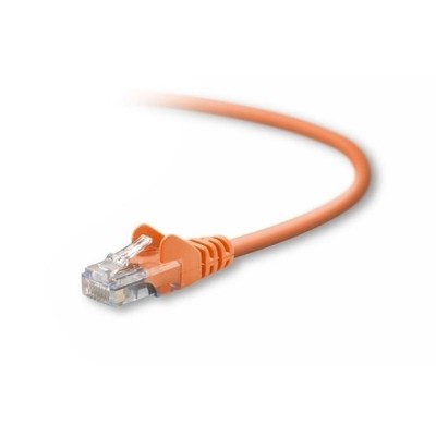BELKIN INTERNATIONAL INC A3L791-25-ORG-S 25Ft Cat5E Snagless Patch Cable Utp