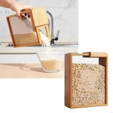 Wooden Cereal Dispenser Rice