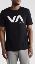 RVCA VA SPORT TEE, MEN S LARGE, BLACK