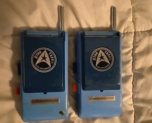 Collectible Pair of Vintage Toy 1974 Star Trek Communicators