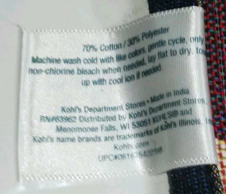 Kohls USA Flag Tapestry Placemats Set of 3 Summer 2012 - Image 4 of 4