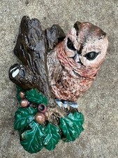 Vintage hanging Owl garden ornament fully restored