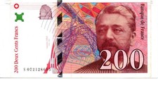 France 200 Francs 1999 Banknote S072128695
