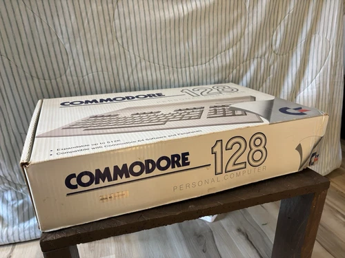 Commodore 128 Personal Computer In Box W/ Matching Serial # Not Tested -Turns On