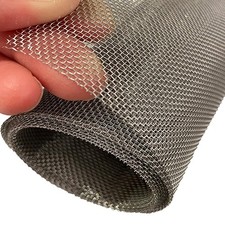 304 Stainless Steel Wire Mesh Screen 15.7x59 Inch 1mm Hole Metal Sheet Rust free