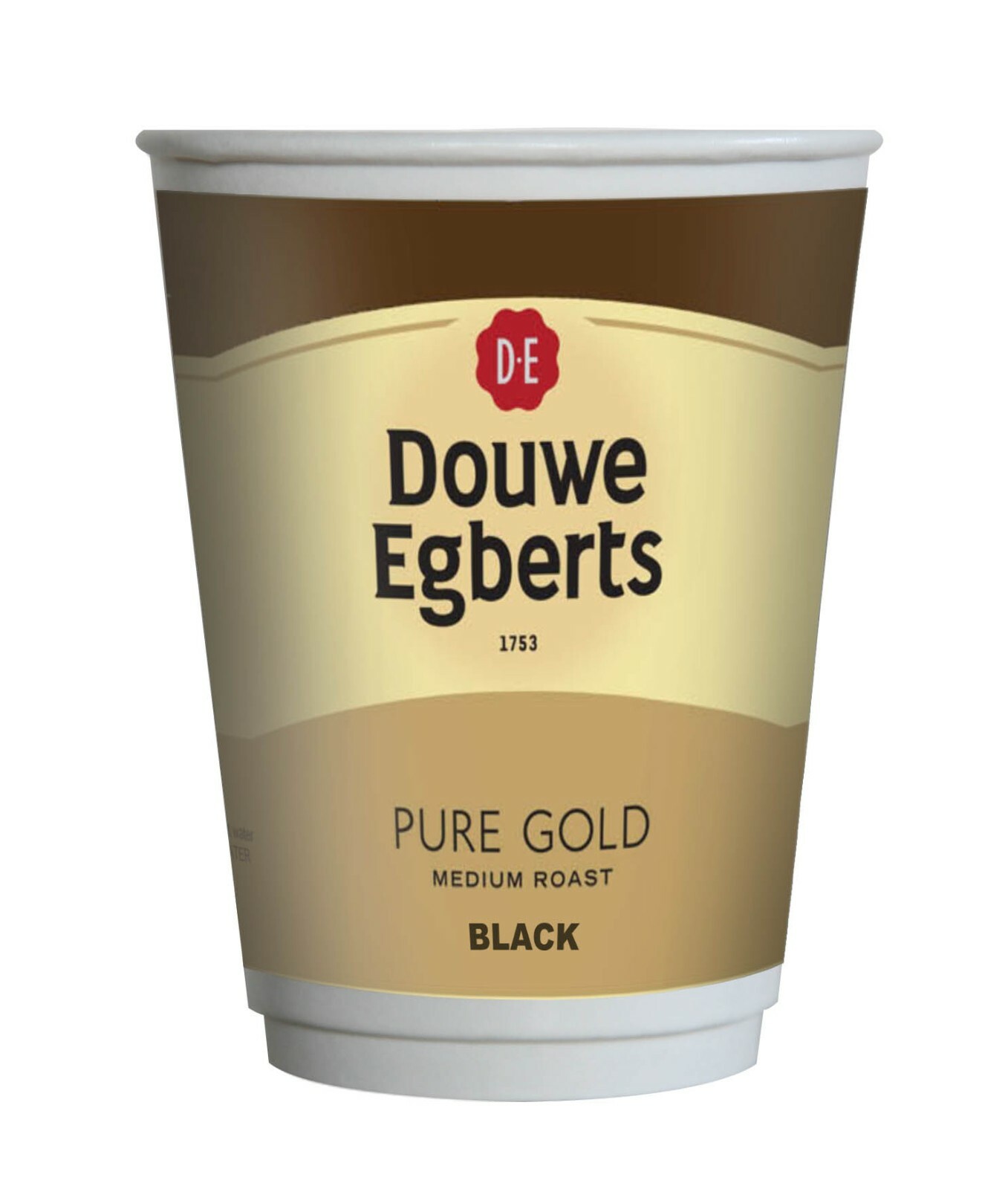 DOUWE EGBERTS BLACK COFFEE DRINK TO GO 12OZ FRESH SEAL INCUP / IN CUP X