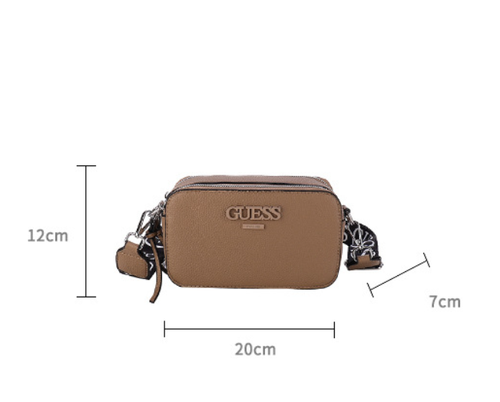 Borsa Guessone tracolla piccola quadrata lettera tinta unita donna casual bag uk - Foto 6 di 25