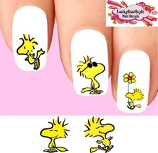 Waterslide Nail Decals Set of 20 - Peanuts Woodstock Assorted