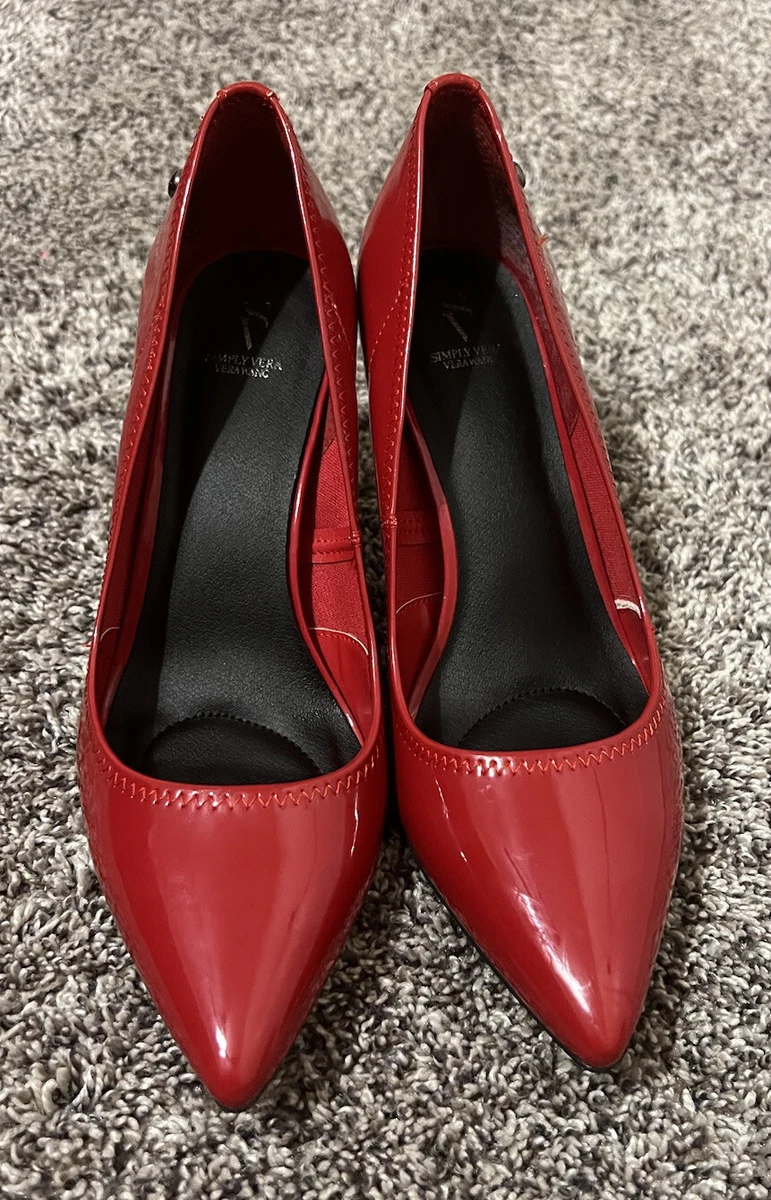 Vera wang red best sale heels